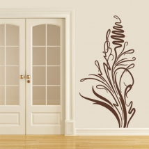 Vinilos decorativos y pegatinas trazos florales