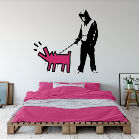 Vinilos y pegatinas grafitis de banksy