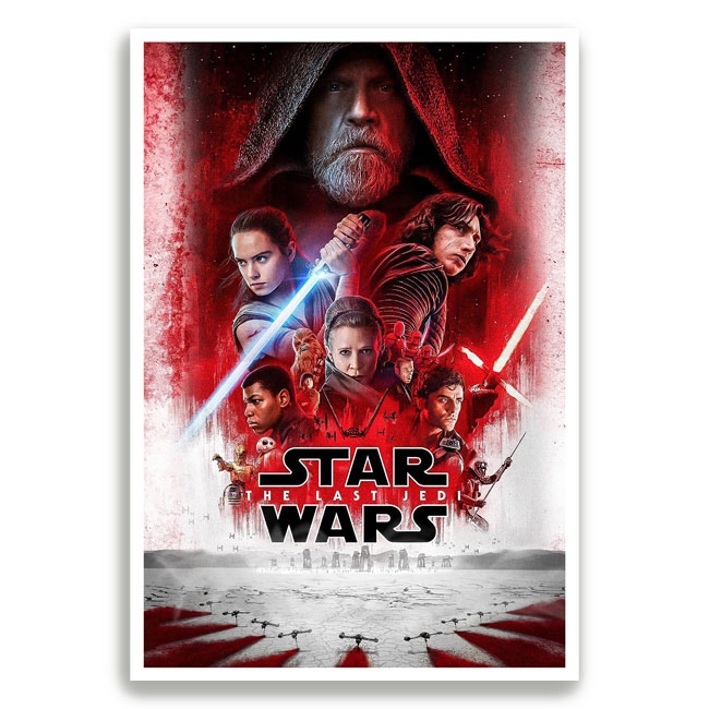 sobrino camarera directorio 🥇 Pósters o láminas decorativas star wars the last jedi 🥇