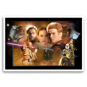 Láminas decorativas impresas star wars
