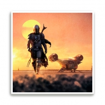Pósters o láminas decorativas the mandalorian star wars