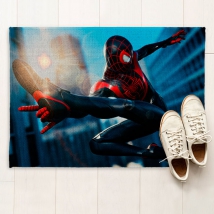 🥇 Felpudo o alfombra personalizada spider-man miles morales 🥇