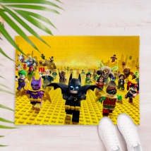 Alfombra impresa marvel batman lego
