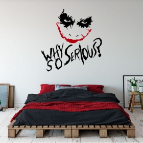 Vinilos decorativos y pegatinas joker why so serious