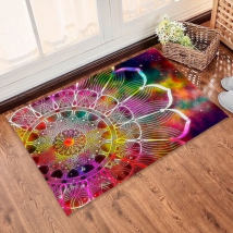 Alfombra impresa mandala