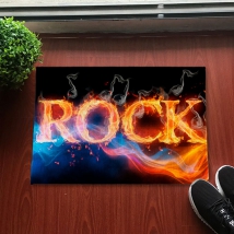 Alfombra impresa rock