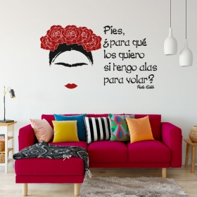 Vinilos y pegatinas frase frida kahlo