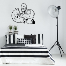Vinilos decorativos y pegatinas homer simpson