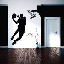 Vinilos decorativos y pegatinas jugador de baloncesto