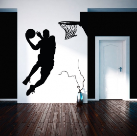 Vinilos decorativos y pegatinas jugador de baloncesto