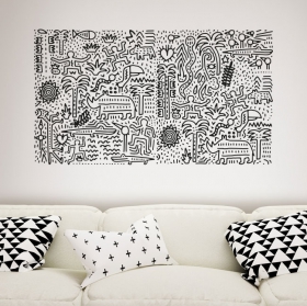 Vinilos ilustración keith haring