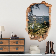 Vinilos 3d cartel hollywood