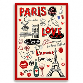 Póster ilustración parís