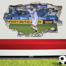 Vinilos decorativos 3d karim benzema