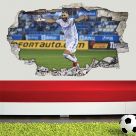 Vinilos decorativos 3d karim benzema