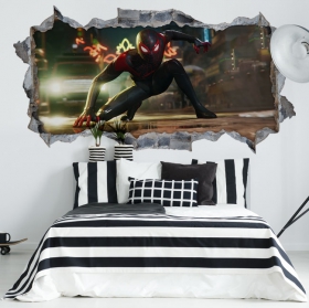 Vinilo 3d marvel spider-man miles morales