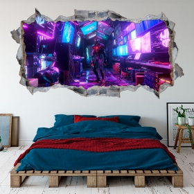 Vinilos decorativos 3d marvel spider-man miles morales