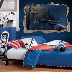 Vinilos decorativos y pegatinas 3d spider-man miles morales