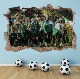 Vinilos 3d fútbol real betis balompié