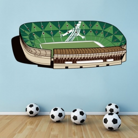 Vinilos decorativos ilustración estadio real betis balompié