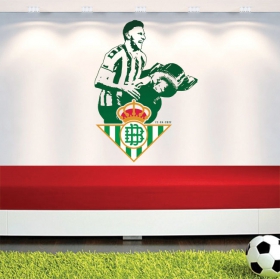 Vinilos decorativos futbolista joaquín real betis balompié
