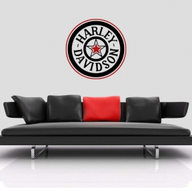 Vinilos y pegatinas logo harley davidson