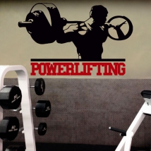 Vinilos decorativos para gimnasios powerlifting