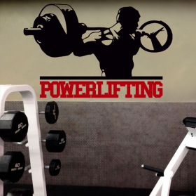 Vinilos decorativos para gimnasios powerlifting