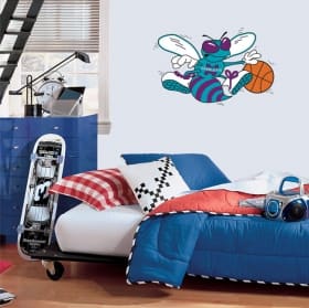 Vinilos y pegatinas baloncesto nba escudo charlotte hornets