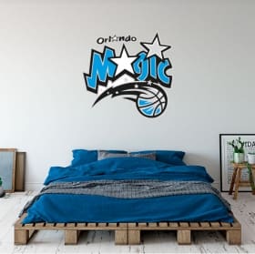 Vinilos decorativos baloncesto nba escudo orlando magic