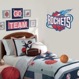 Vinilos y pegatinas baloncesto escudo nba rockets