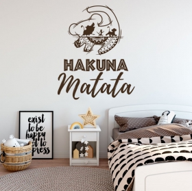 Vinilos y pegatinas el rey león hakuna matata