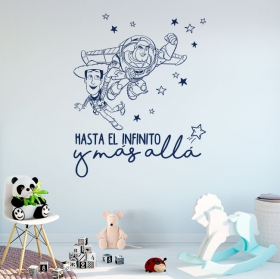 Vinilos decorativos frases buzz lightyear y woody toy story