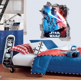 Vinilos 3d star wars el ascenso de skywalker