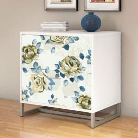 Vinilos decorativos flores para muebles y armarios