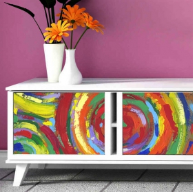 Vinilos círculos pintura decorar muebles o armarios