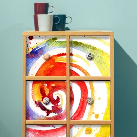 Vinilos trazos de pintura decorar muebles o armarios