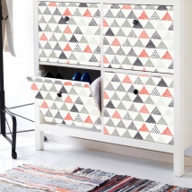 Vinilos para muebles triángulos decoración nórdica