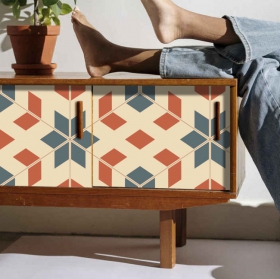 Vinilos efecto óptico retro para muebles o armarios