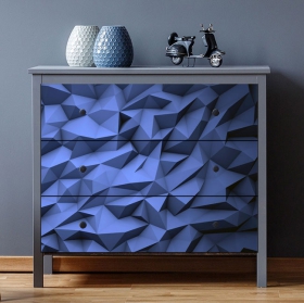 Vinilos para decorar muebles y armarios geometría 3d