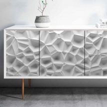Vinilos para decorar muebles o armarios polígonos 3d