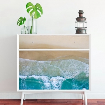 Vinilos para decorar muebles o armarios orilla playa