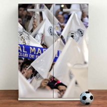 Vinilos para muebles y armarios banderas real madrid