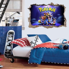 Pegatinas de vinilos 3d pokémon