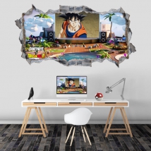 Vinilos videojuegos fortnite dragon ball 3d