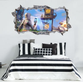 Vinilos adhesivos videojuegos fortnite 3d