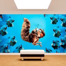 Papel pintado o fotomural la era del hielo