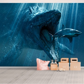Papel pintado o fotomural jurassic world