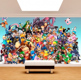 Papel pintado o fotomural personajes videojuegos