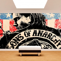 Papel pintado o fotomural hijos de la anarquía